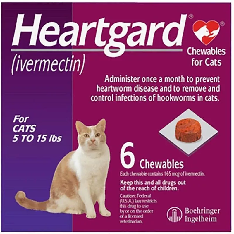 Heartgard Chewables for Cats - 6 ct