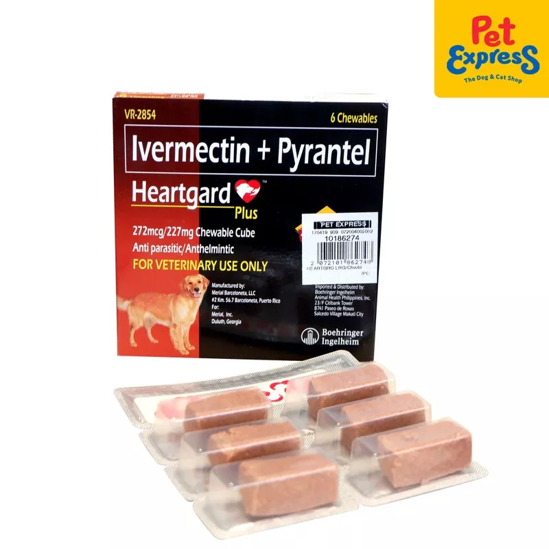 Heartgard Plus Chewable Tablet for Large Breed Dogs (6 tablets)