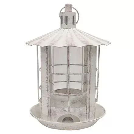 Heath Outdoor Products Parkview Bird Feeder – Antique White