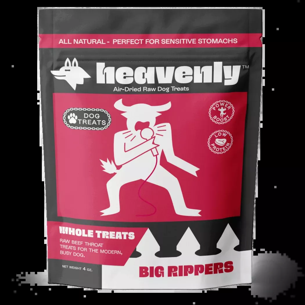 Heavenly Big Rippers Beef Trachea Dog Treats