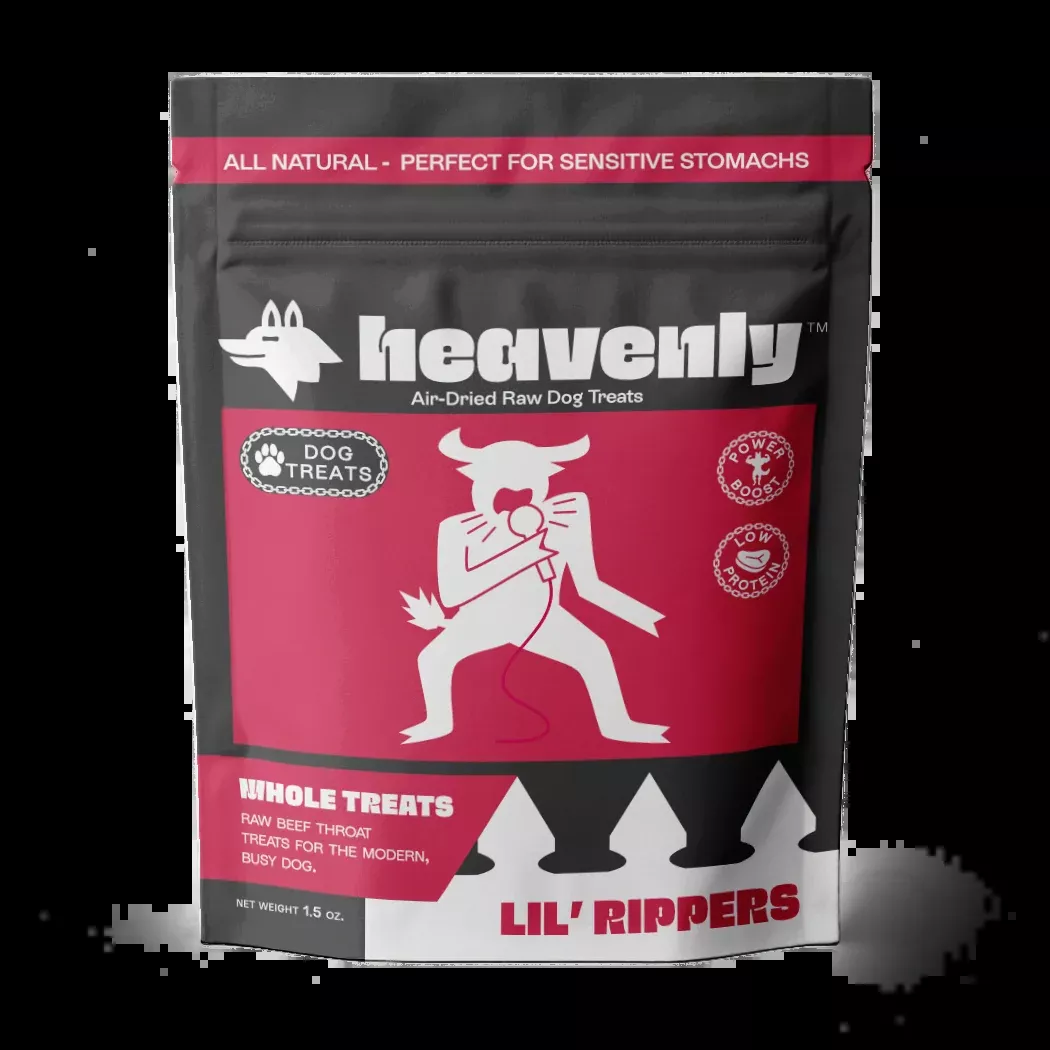 Heavenly Lil' Rippers Beef Trachea Dog Treats