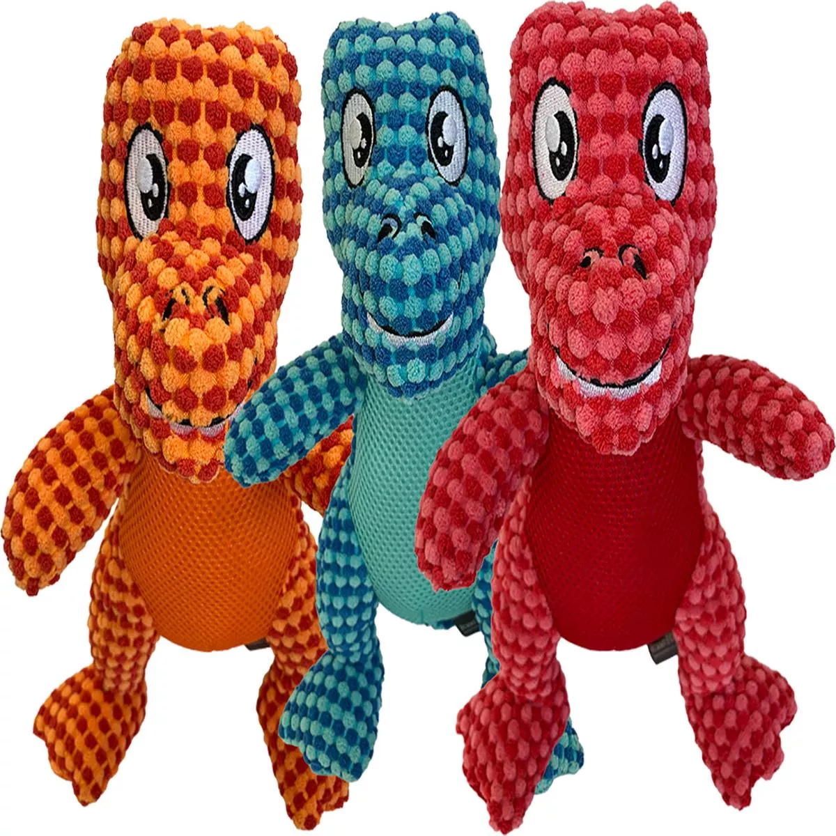 Hem & Boo Stuffed Dinosaur | Plush Dog Toy