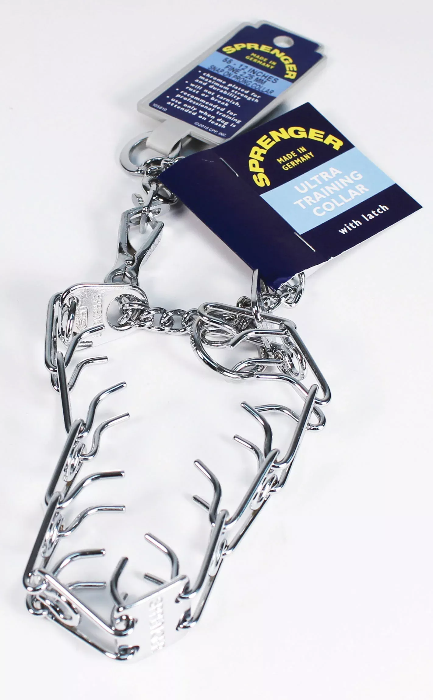 Herm Sprenger Ultra Chrome Prong Collar W/Latch