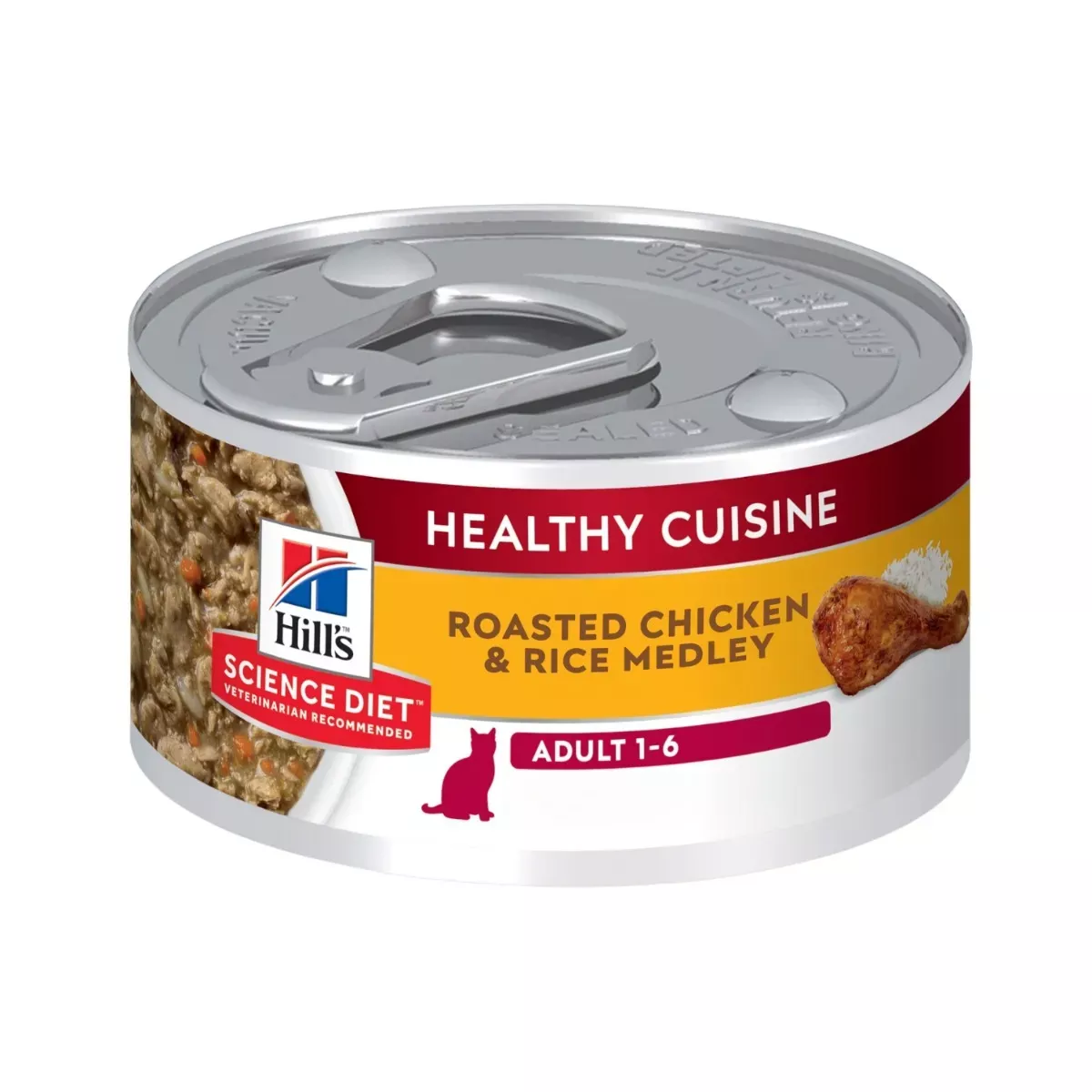 Hill's Science Diet Adult 1-6 Wet Cat Food - Roasted Chicken & Rice Medley