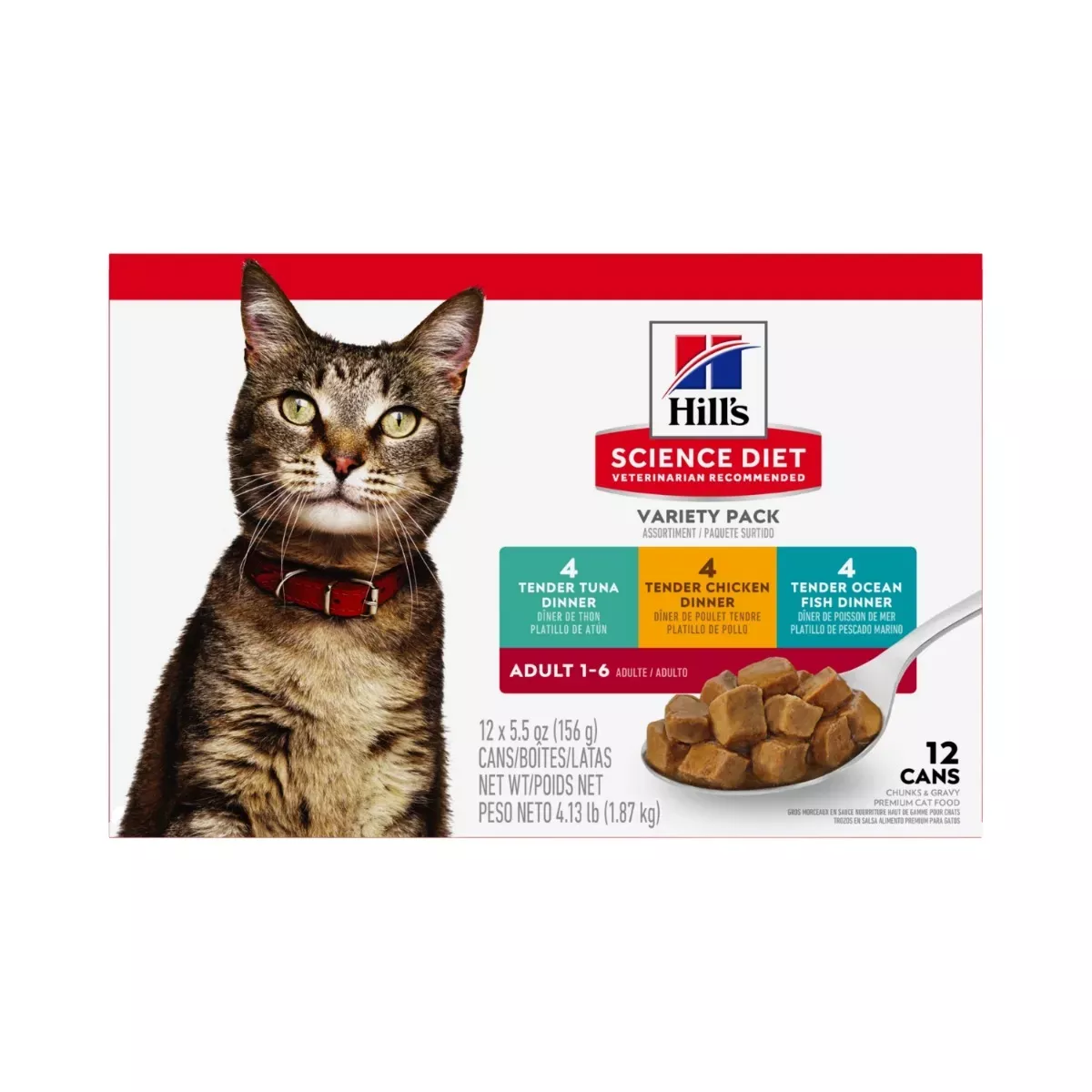 Hill's Science Diet Adult 1-6 Wet Cat Food - Tender Dinners Variety Pack