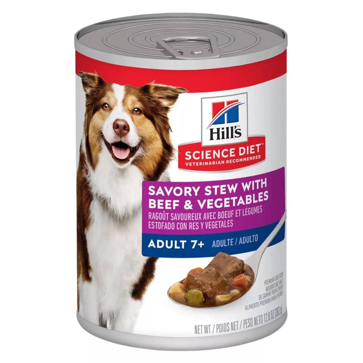 Hill's Science Diet Adult 7+ Wet Dog Food - Savory Stew with Beef & Vegetables