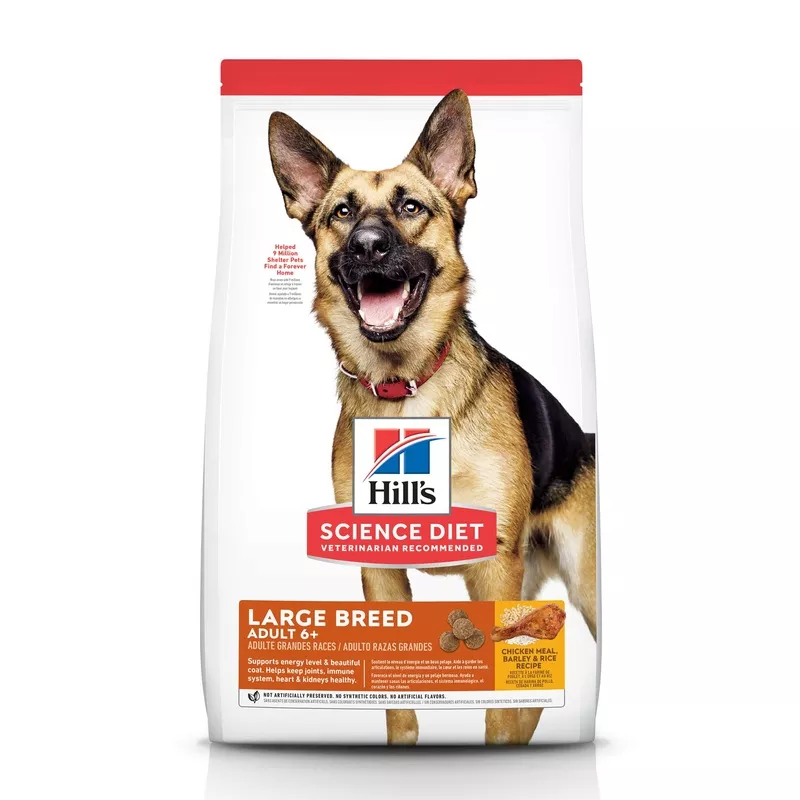 Hill’s Science Diet Senior 6+ Large Breed Chicken Meal, Barley & Brown Rice Recipe Dry Dog Food, 33 lb bag