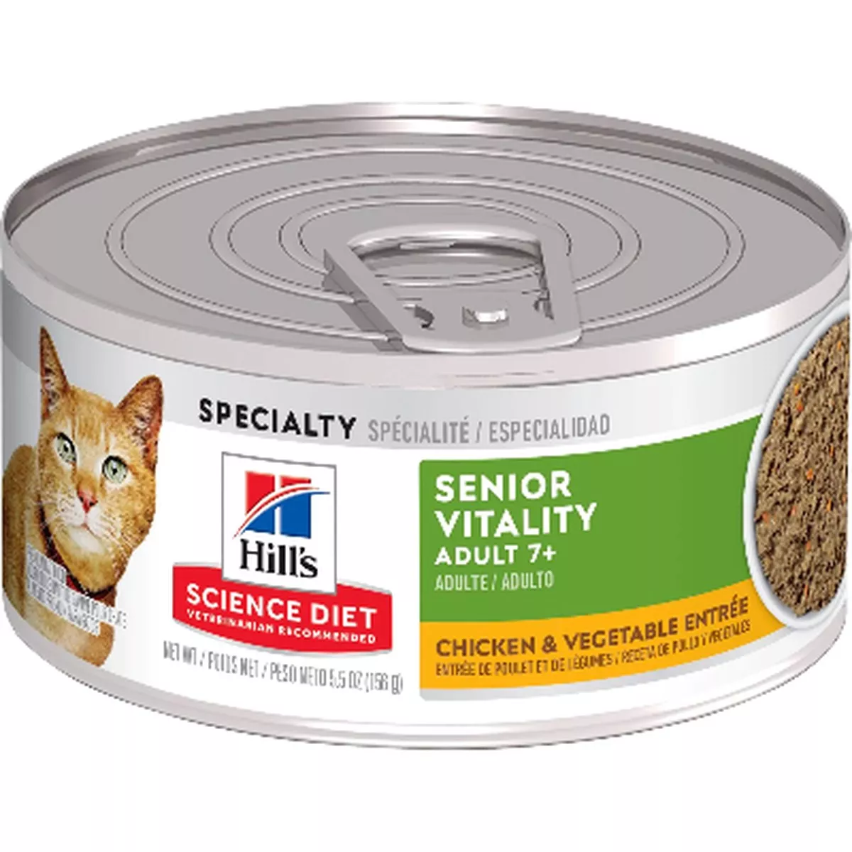 Hills Science Diet Senior Vitality Chicken and Vegetable Adult 7+ Canned Cat Food