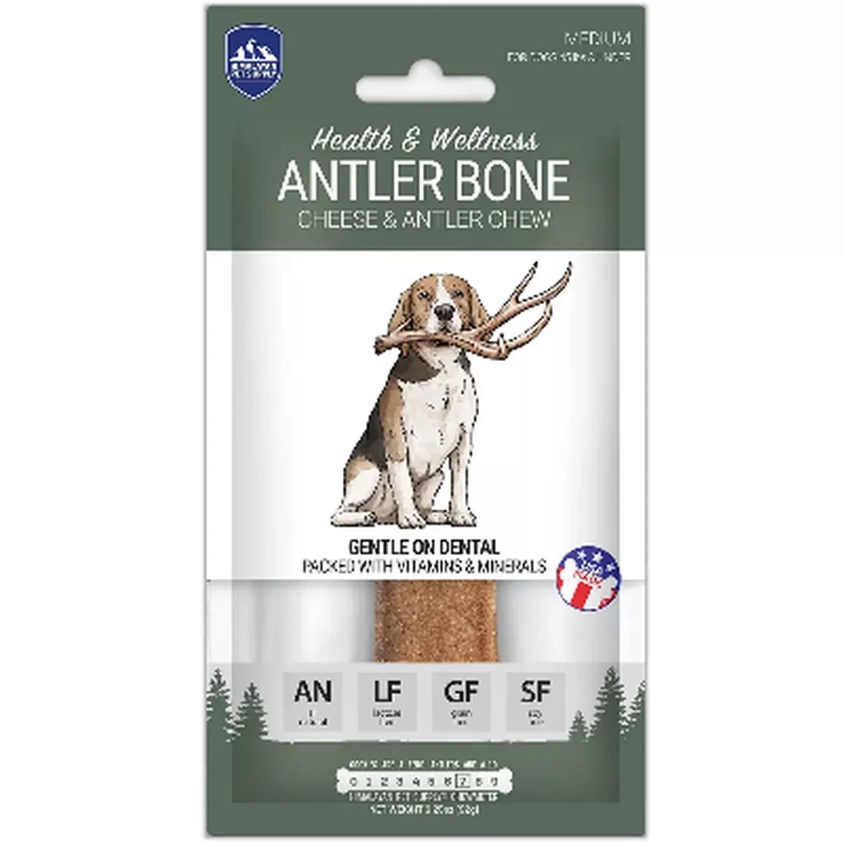 Himalayan Pet Supply Cheese and Antler Bone Dog Chew