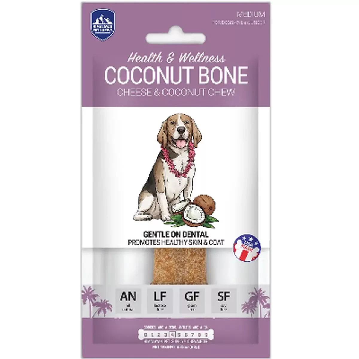 Himalayan Pet Supply Cheese and Coconut Bone Dog Chew