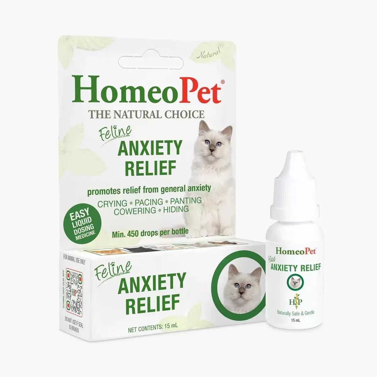 HomeoPet Feline Anxiety Relief Cat Stress and Anxiety Support Drops