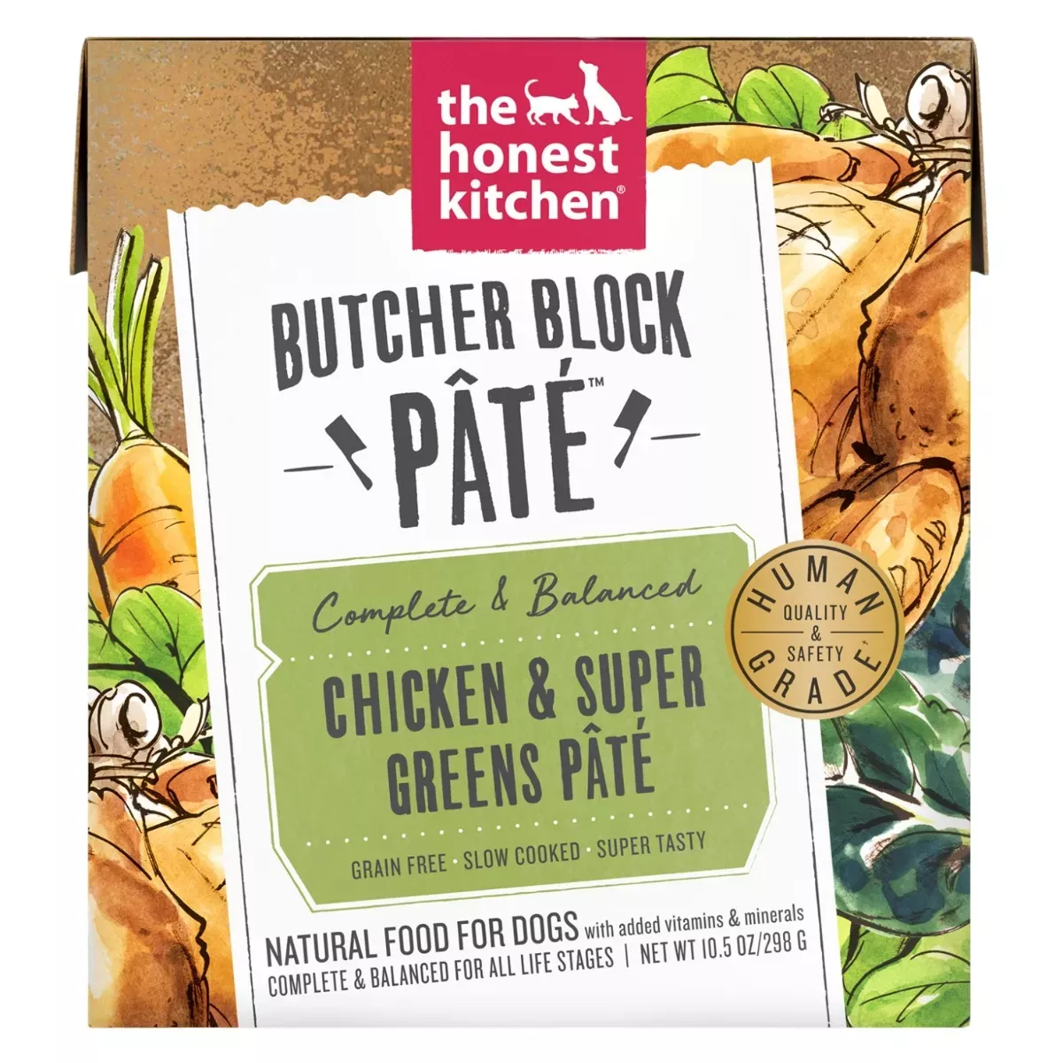 The Honest Kitchen Butcher Block Pâté for Dogs - Chicken & Super Greens