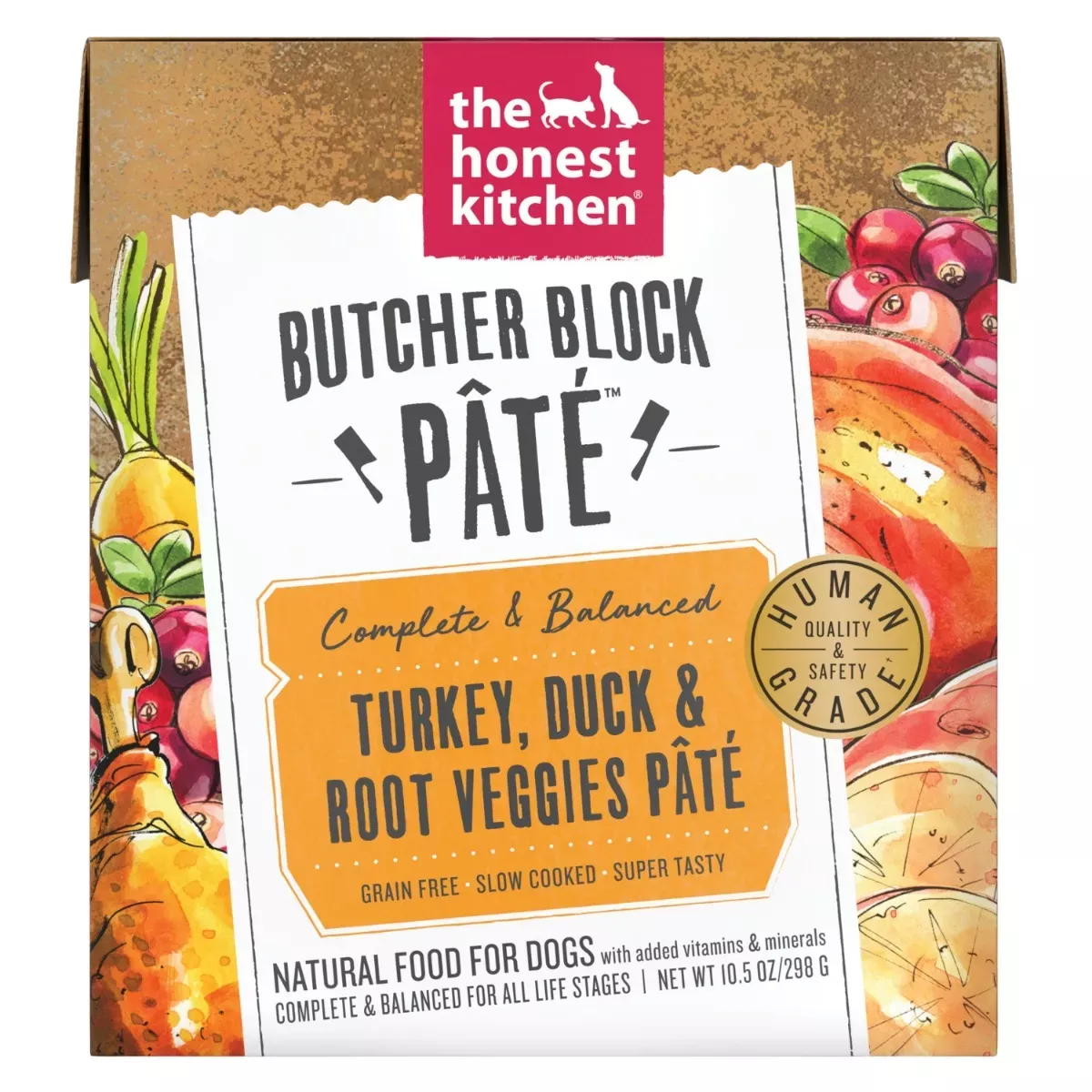 The Honest Kitchen Butcher Block Pâté for Dogs - Turkey, Duck & Root Veggies