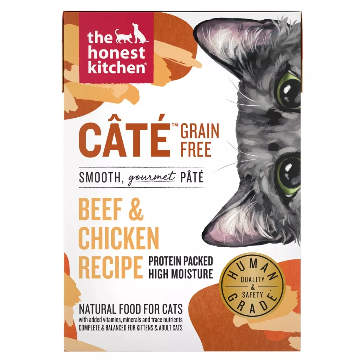 The Honest Kitchen Grain-Free Câté Wet Food for Cats - Beef & Chicken Recipe