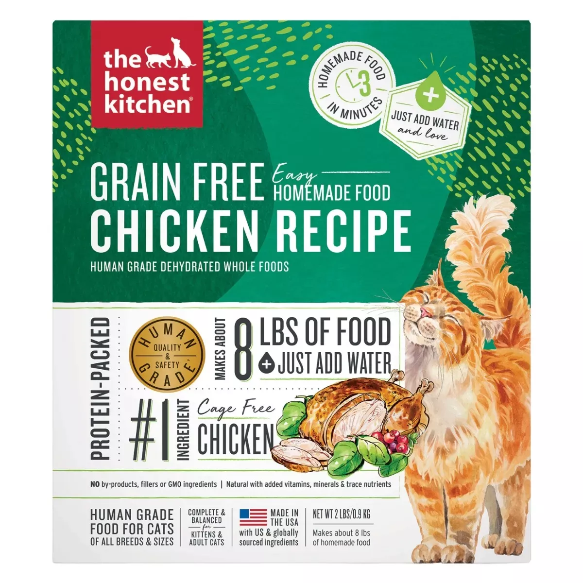 The Honest Kitchen Grain-Free Dehydrated Food for Cats - Chicken Recipe