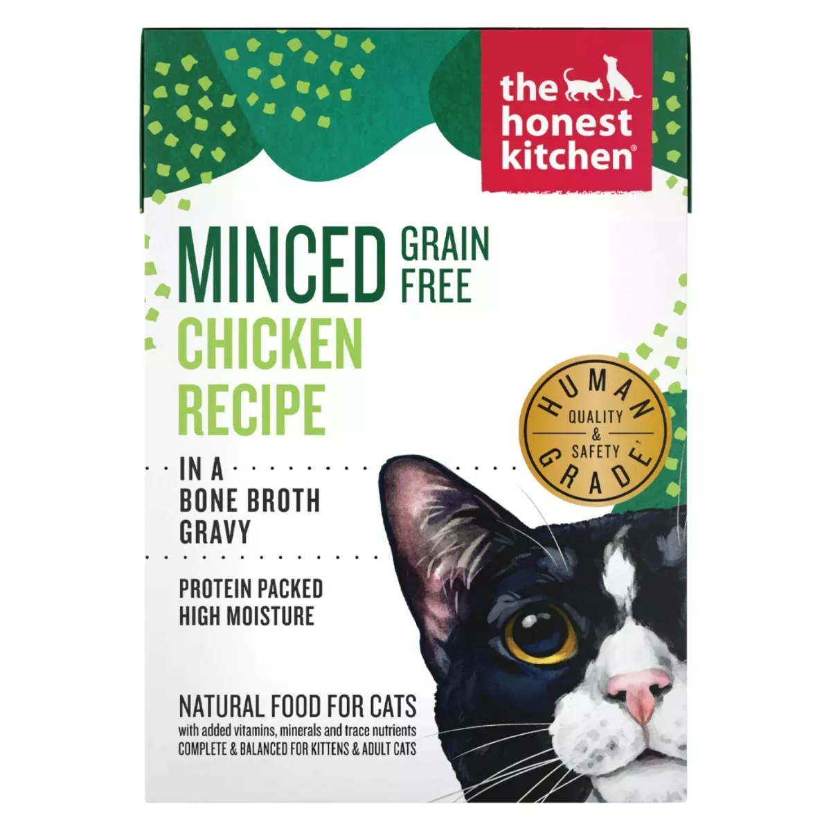 The Honest Kitchen Grain-Free Minced Wet Food for Cats - Chicken Recipe