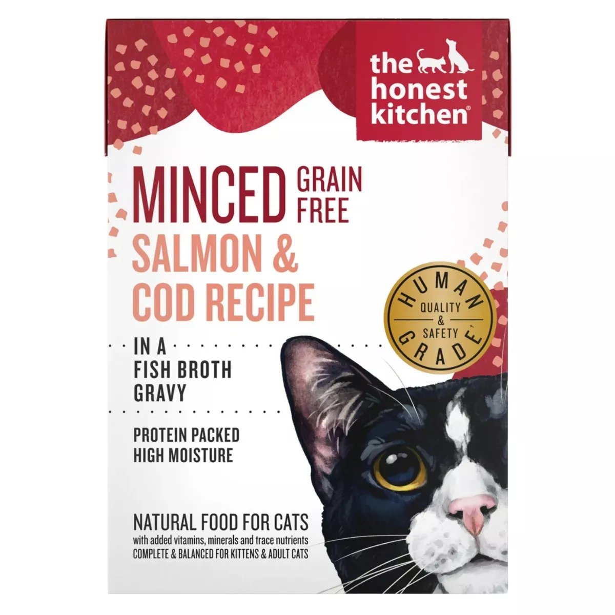 The Honest Kitchen Grain-Free Minced Wet Food for Cats - Salmon & Cod Recipe