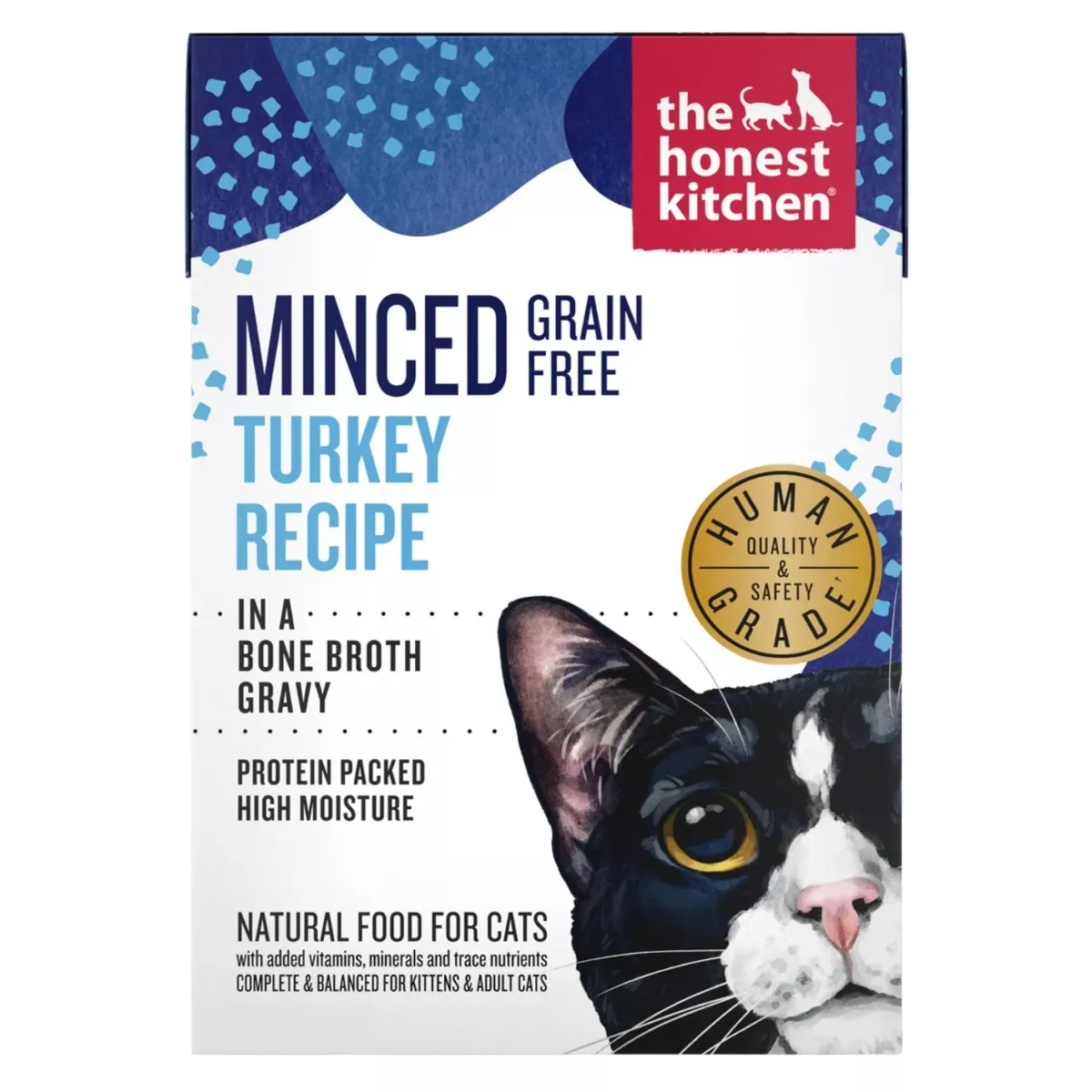 The Honest Kitchen Grain-Free Minced Wet Food for Cats - Turkey Recipe