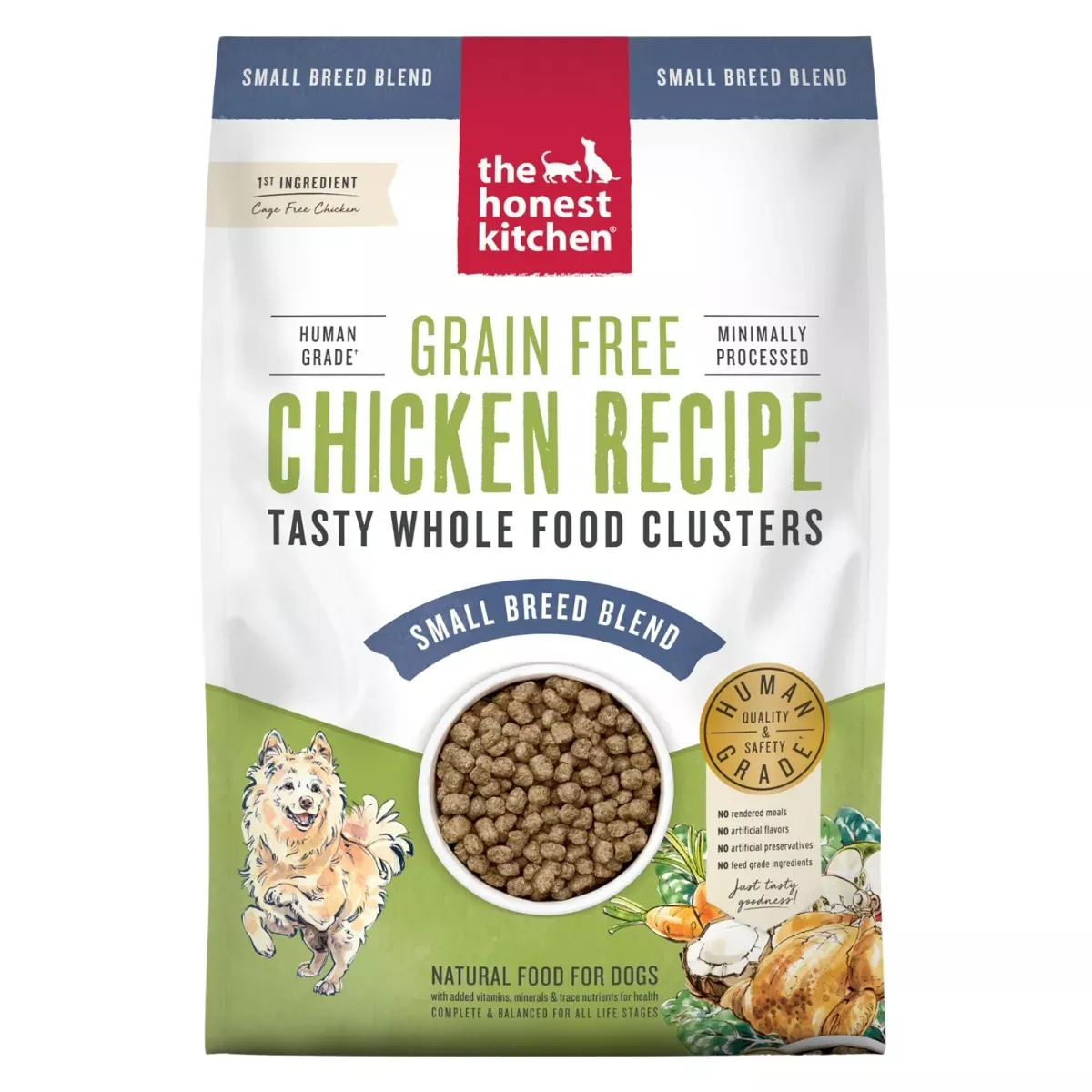 The Honest Kitchen Grain-Free Whole Food Clusters for Small Dogs - Chicken Recipe
