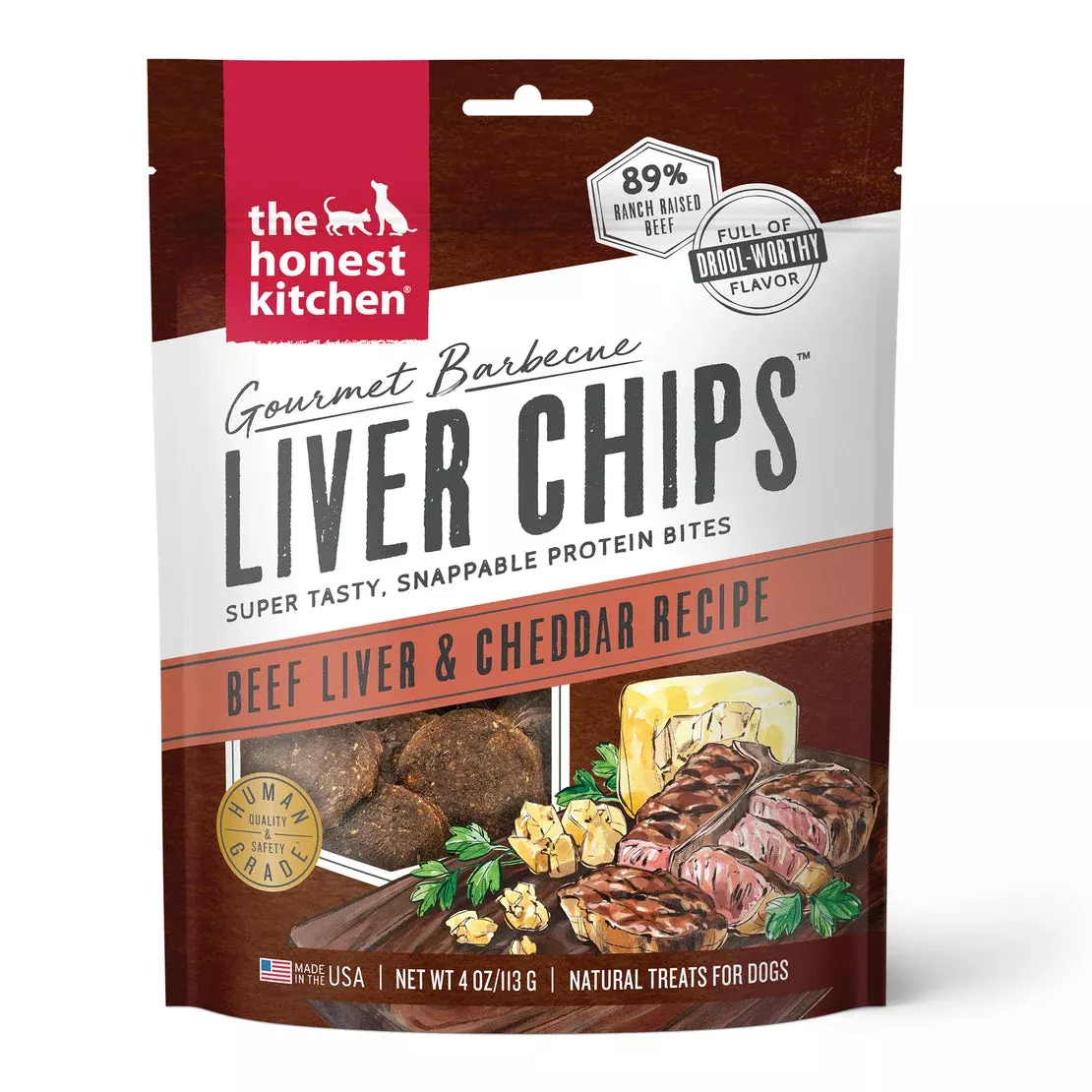 The Honest Kitchen Liver Chips - Beef & Cheddar