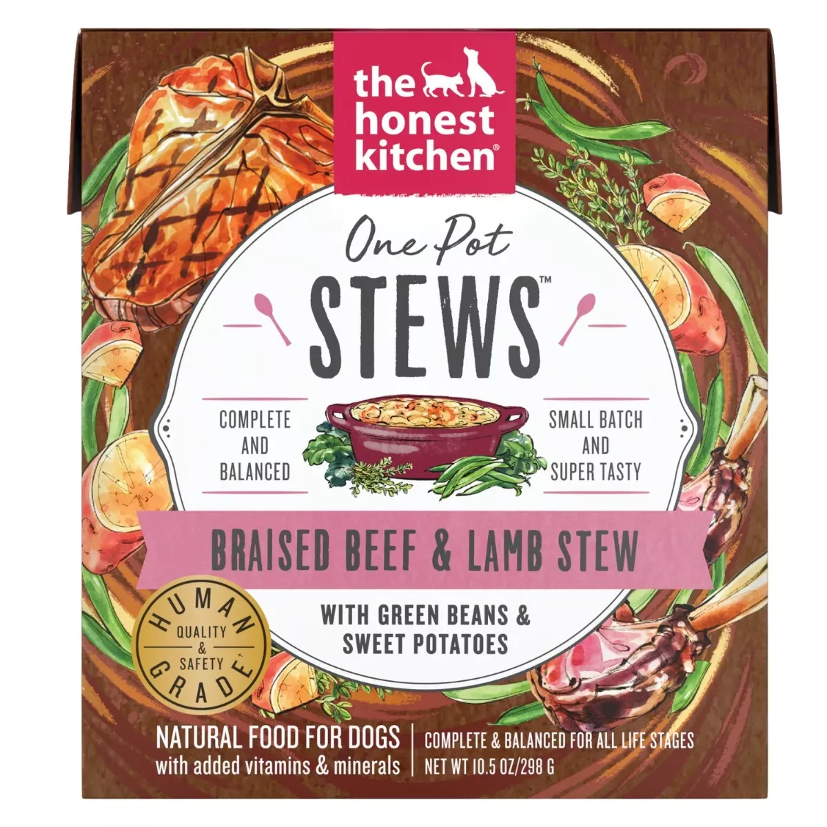 The Honest Kitchen One Pot Stews for Dogs - Braised Beef & Lamb