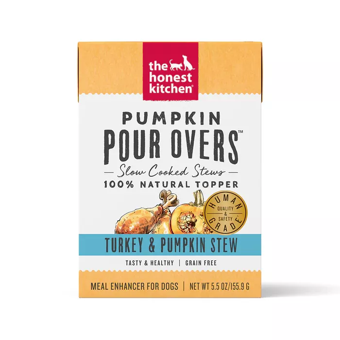 Honest Kitchen Pumpkin Pour Overs Turkey Stew 5.5oz Carton