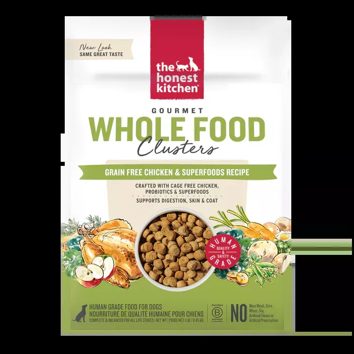 Honest Kitchen Whole Food Clusters Grain Free Chicken Dog Food