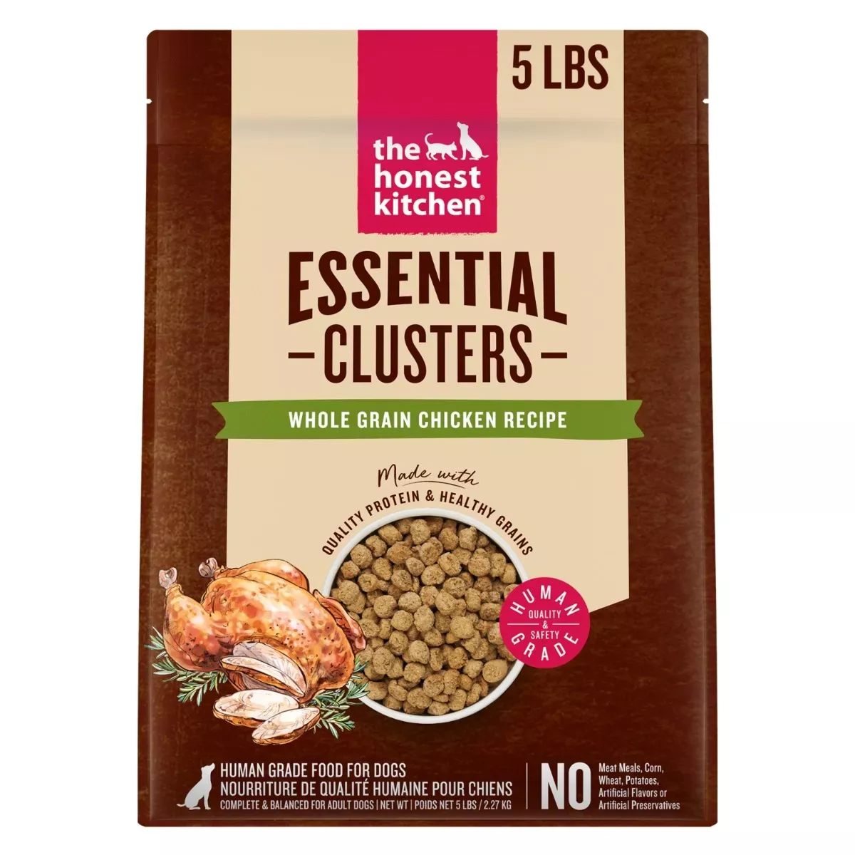 The Honest Kitchen Whole Grain Essential Clusters for Dogs - Chicken Recipe