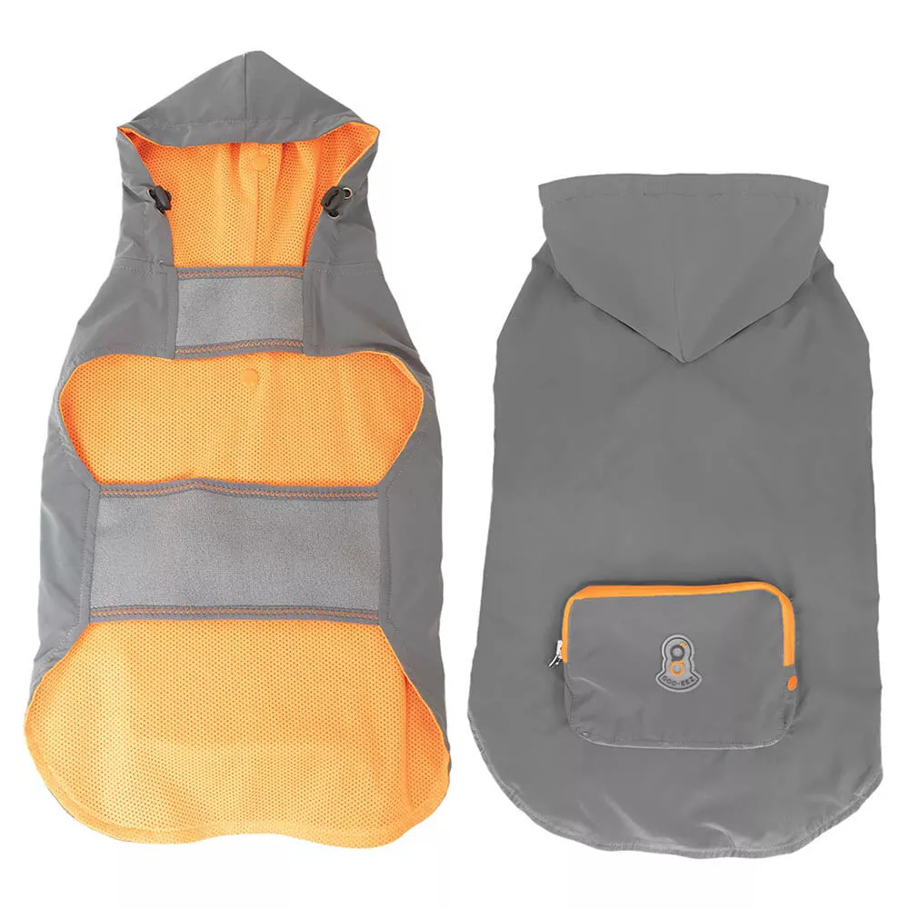Hooded Rain Poncho - Charcoal