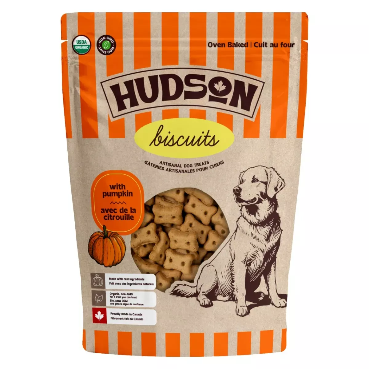Hudson Biscuits Artisanal Dog Treats - Pumpkin