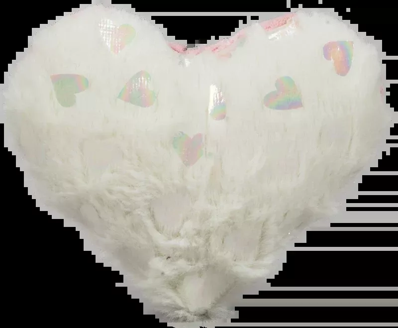 Huggle Hounds Valentine Pearlescent Heart Plush Dog Toy