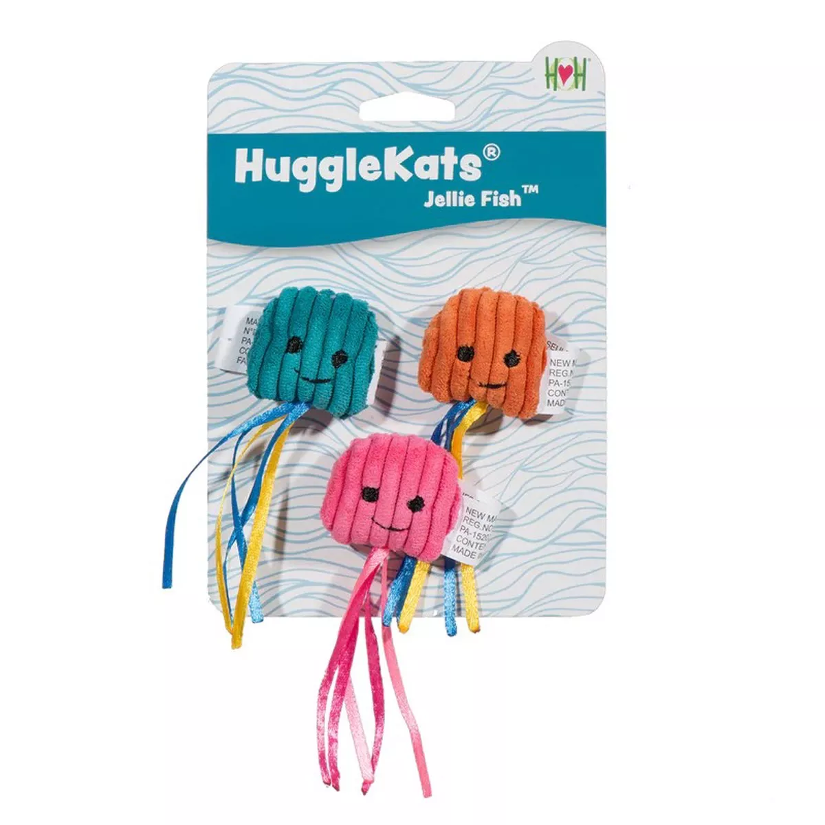 HuggleKats Jellie Fish Cat Toy 3 Pack