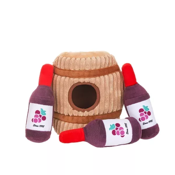 HugSmart Food Party - Wine Barrel For Dogs