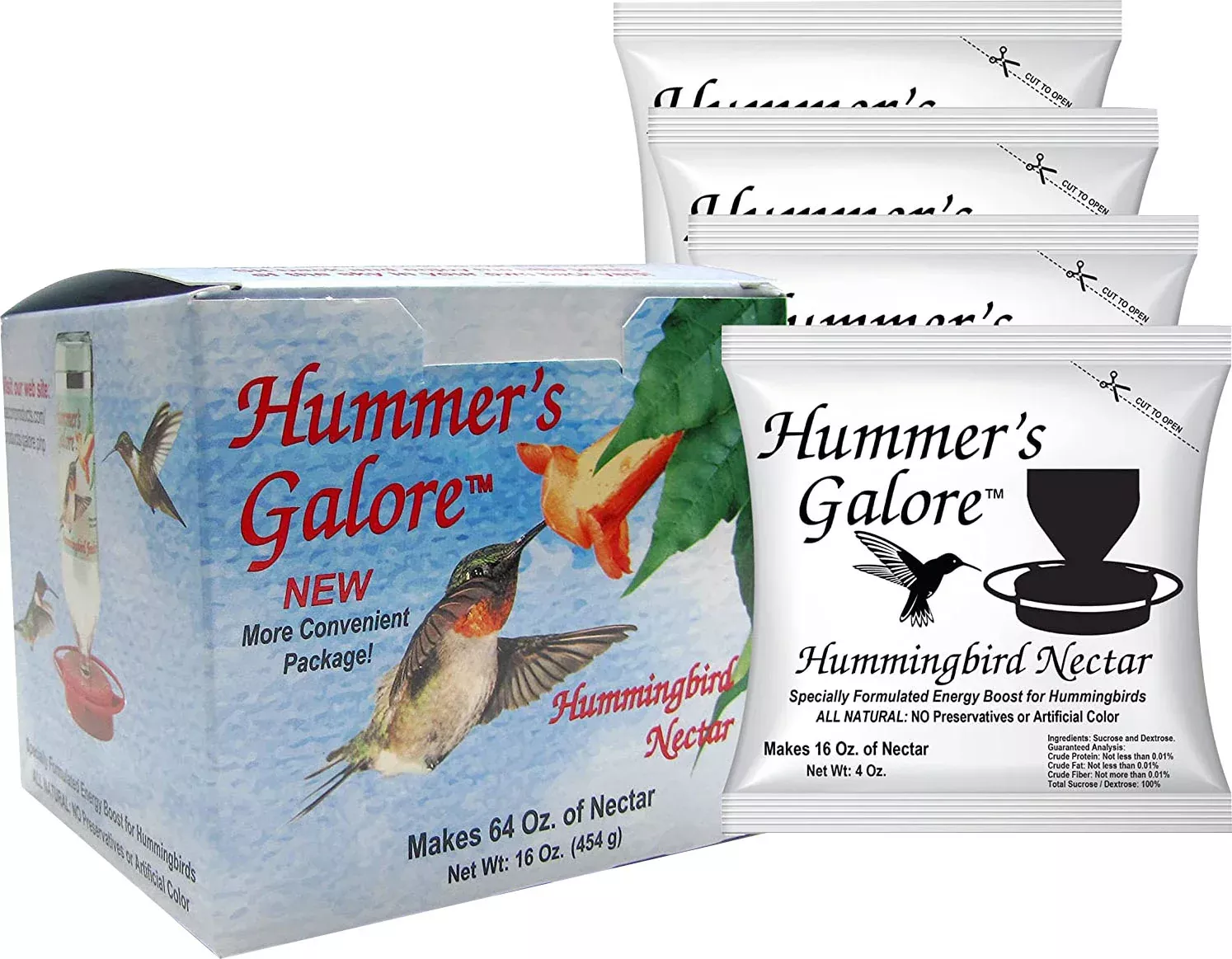 Hummer'S Galore Hummingbird Nectar Powder (Pack Of 4)