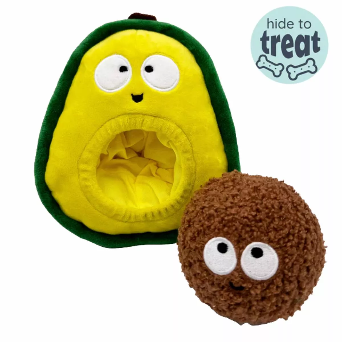 Huxley & Kent Pop-N-Fetch Avocado Dog Toy