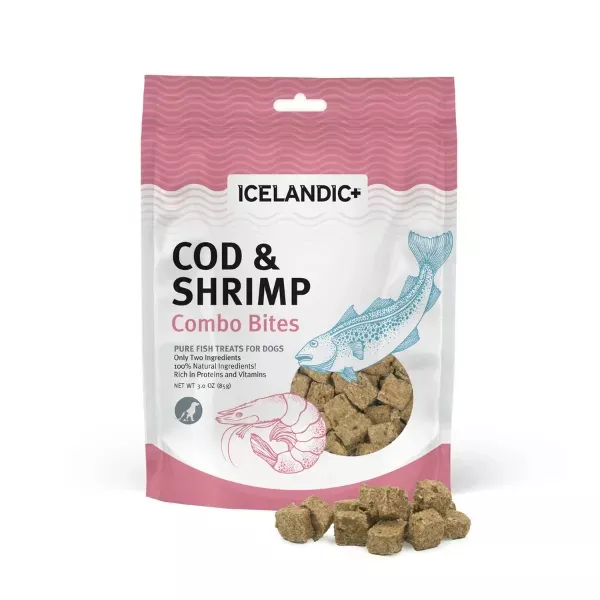 Icelandic+ Cod & Shrimp Combo Bites Dog Treats