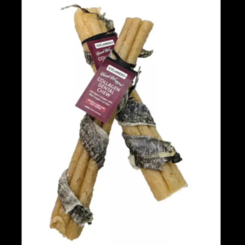 Icelandic+ Dehydrated Cod Fish wrapped Beef Collagen Dental Chew 1.25 oz