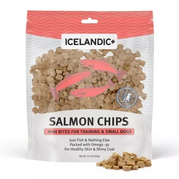 Icelandic+ Mini Fish Chips Dog Treats - Salmon