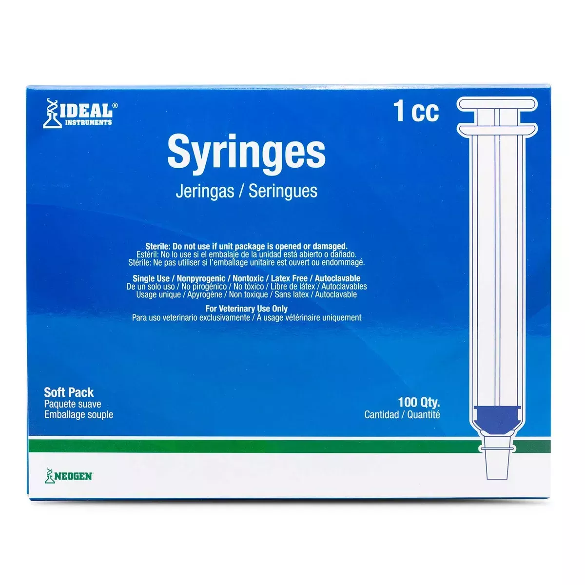 Ideal Luer Slip Syringes, Boxes