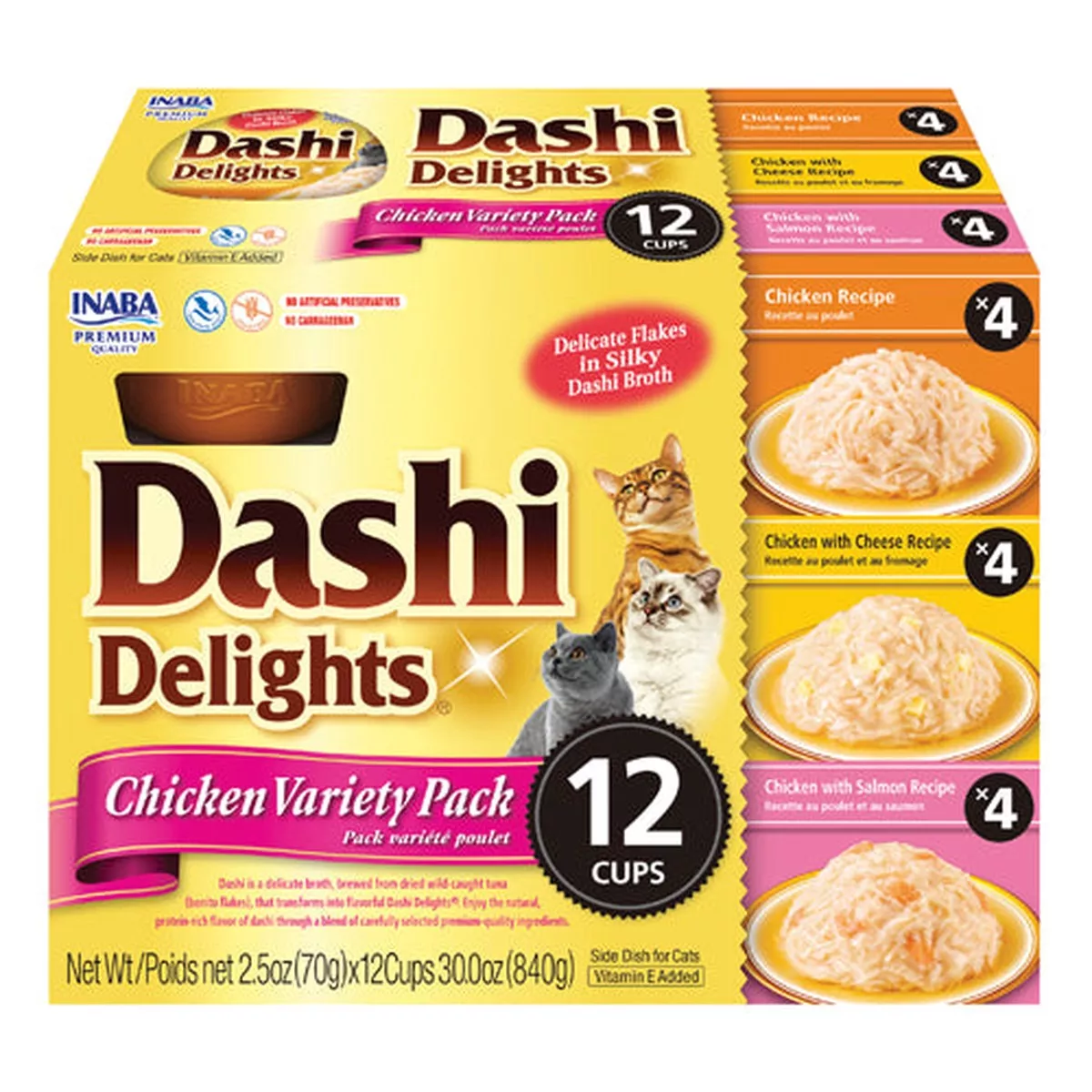 INABA Cat Dashi Delights Chicken Variety Pack 12pk