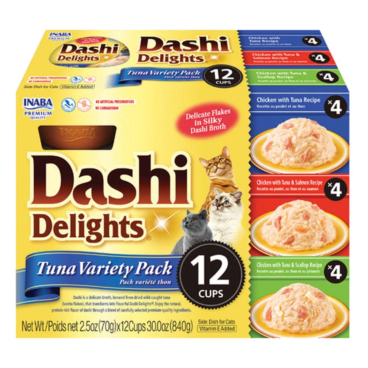 INABA Cat Dashi Delights Tuna Variety Pack 12pk
