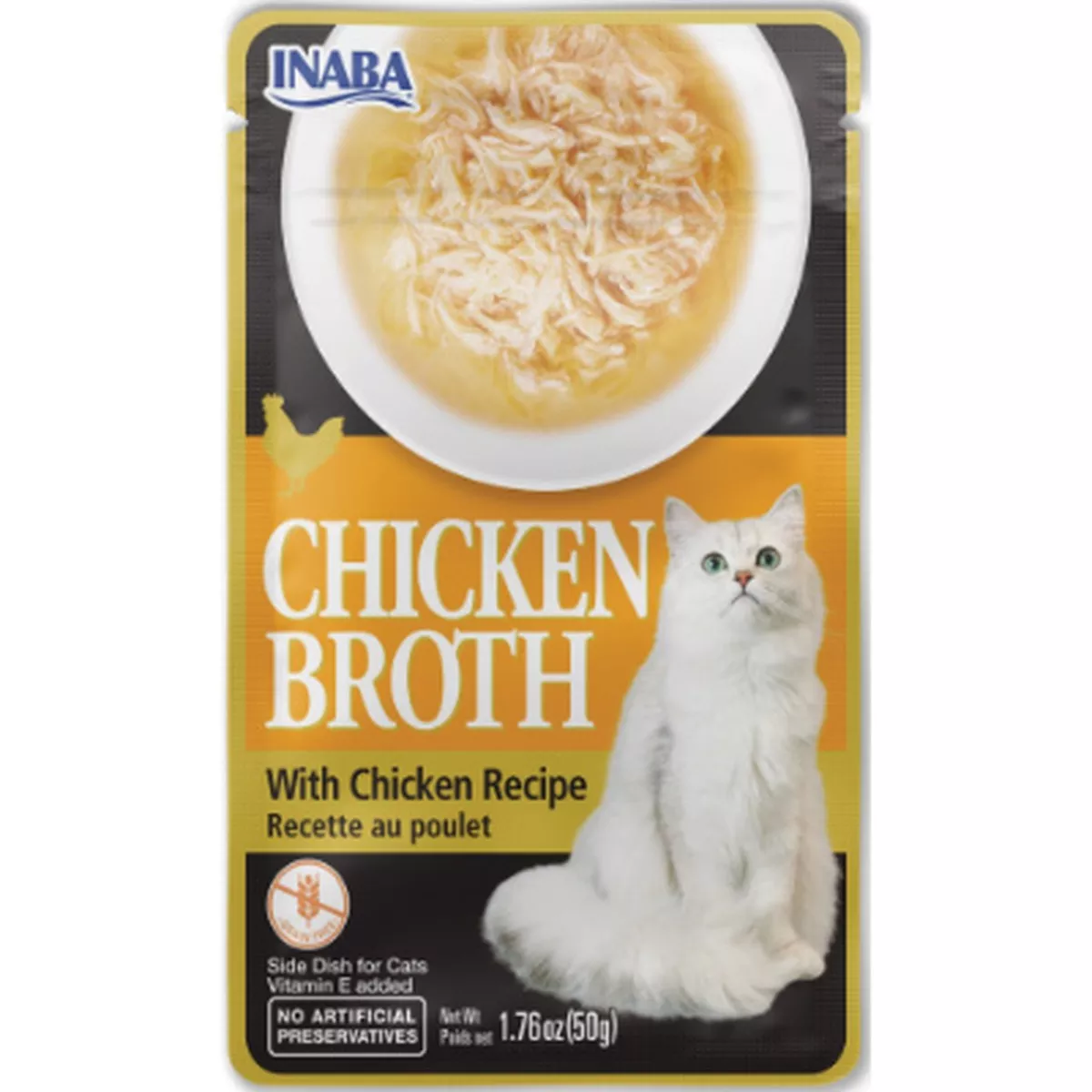 Inaba Chicken Broth with Chicken Cat Food Topper