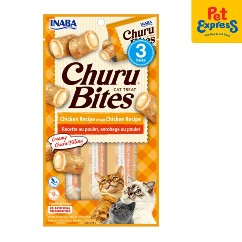 Inaba Churu Bites Chicken Wraps Cat Treats 10gx3 (USA-724B)