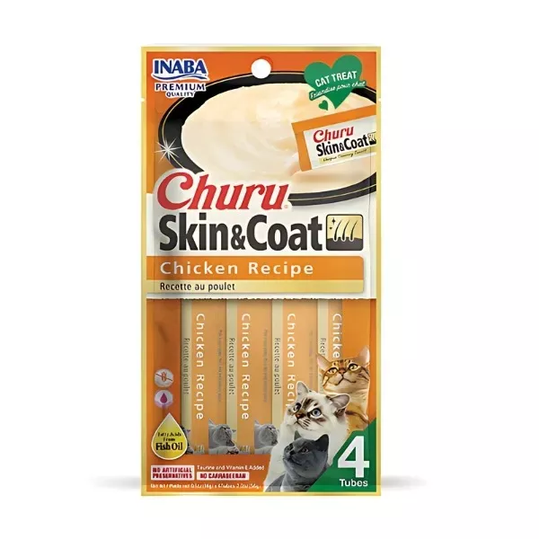 Inaba Churu Skin & Coat Purées - Chicken Recipe