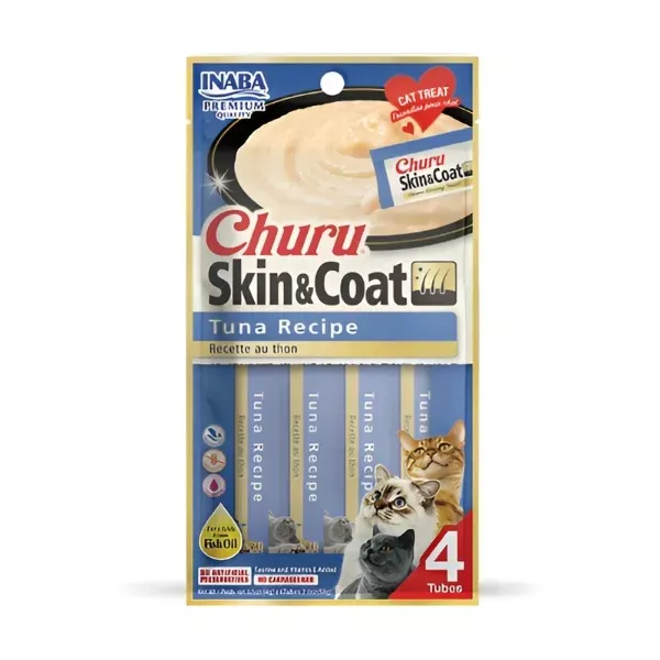 Inaba Churu Skin & Coat Purées - Tuna Recipe