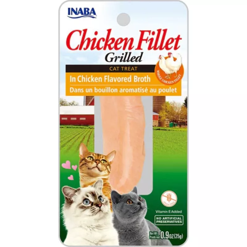 Inaba Ciao Grilled Chicken Fillet In Chicken Broth 0.9-oz, Cat Treat