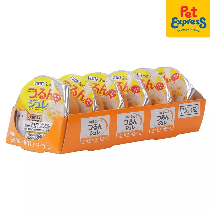 Inaba Jelly Cup Chicken Fillet with Sliced Bonito Wet Cat Food 65g (IMC-163) (6 pcs)