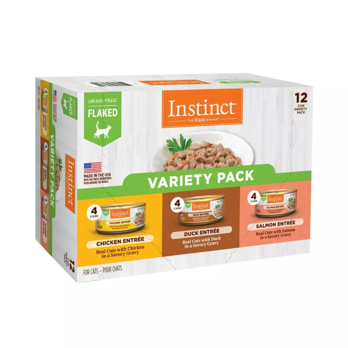 Instinct Flaked Wet Food for Cats - Variety Pack