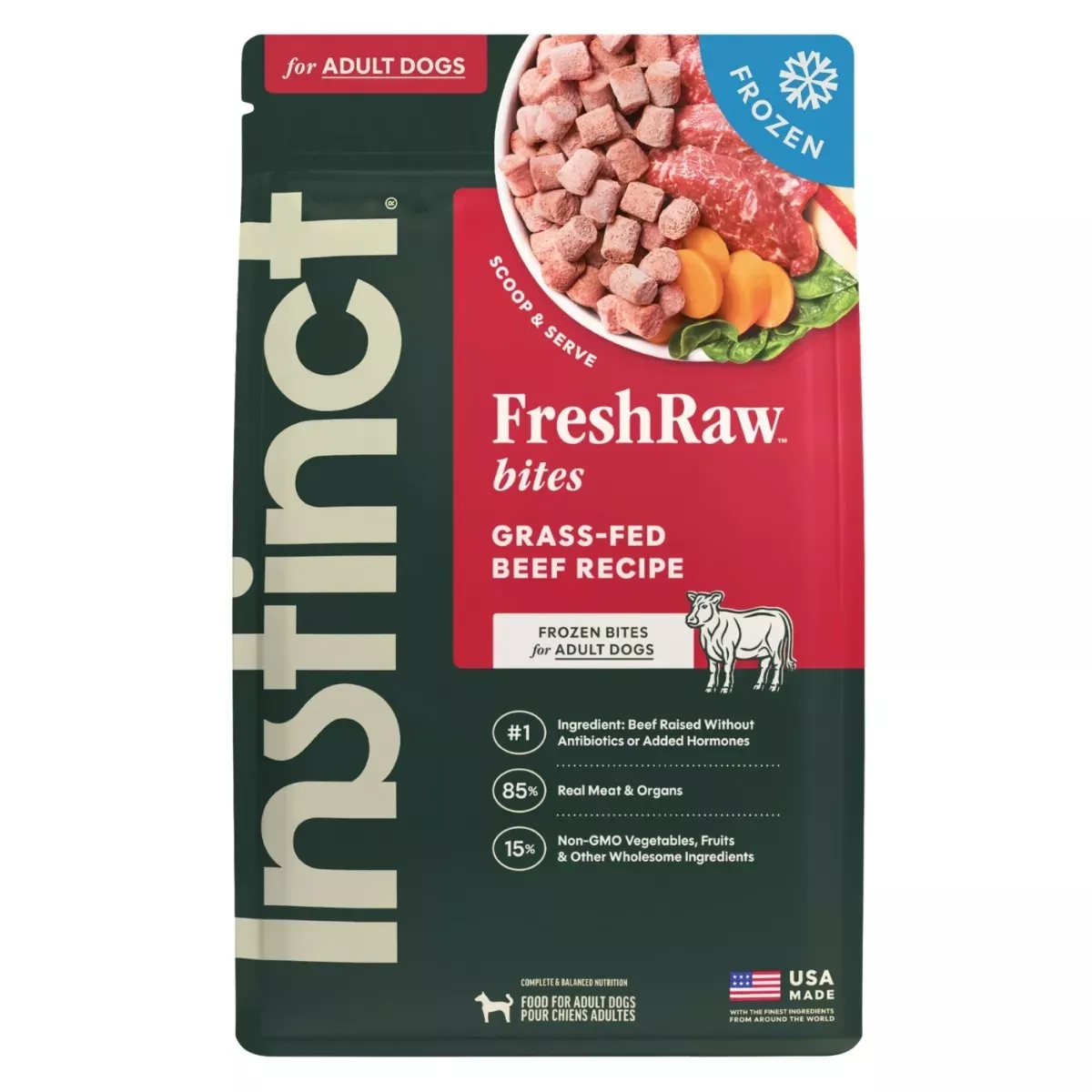 Instinct FreshRaw Bites for Dogs - Beef Recipe