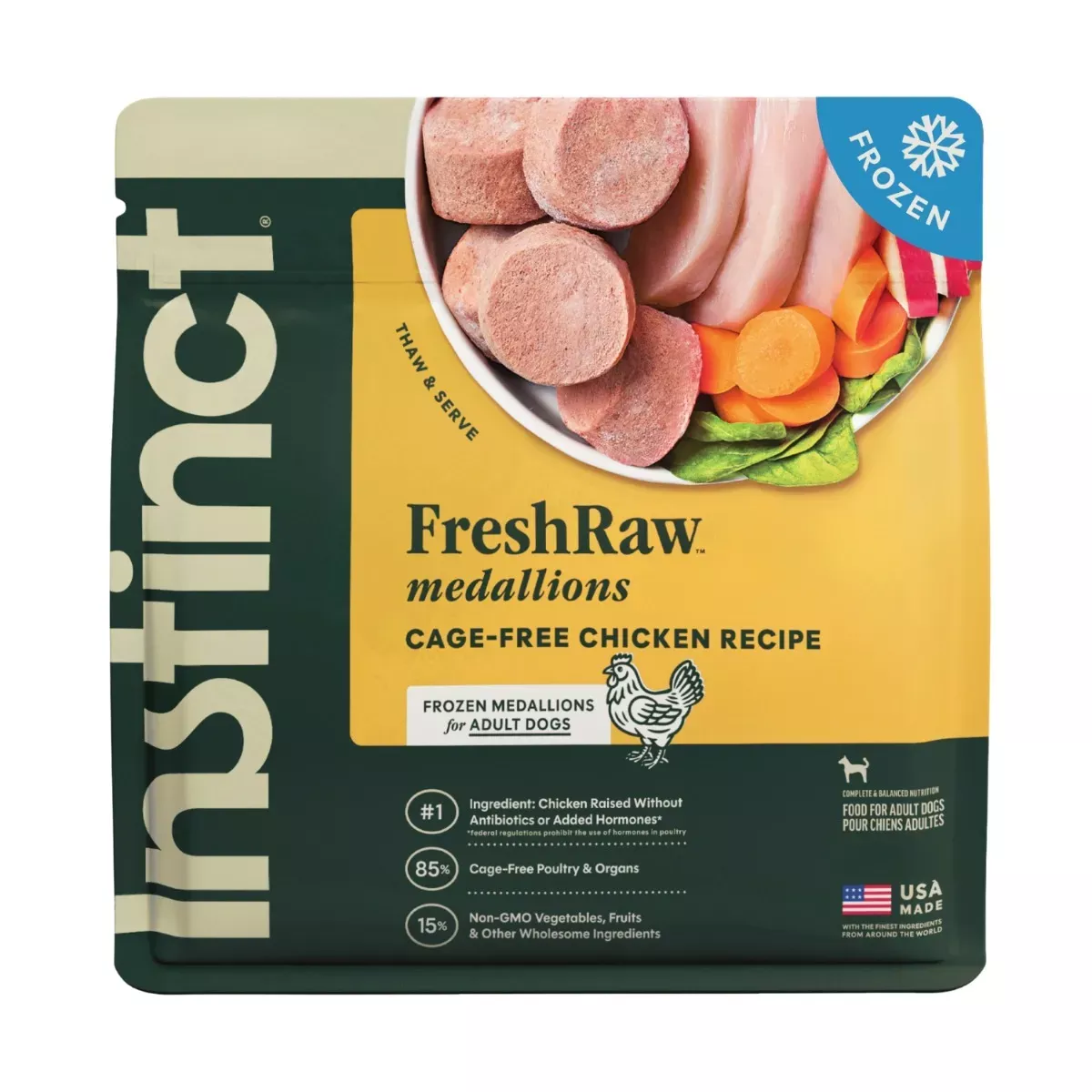 Instinct FreshRaw Medallions for Dogs - Chicken Recipe
